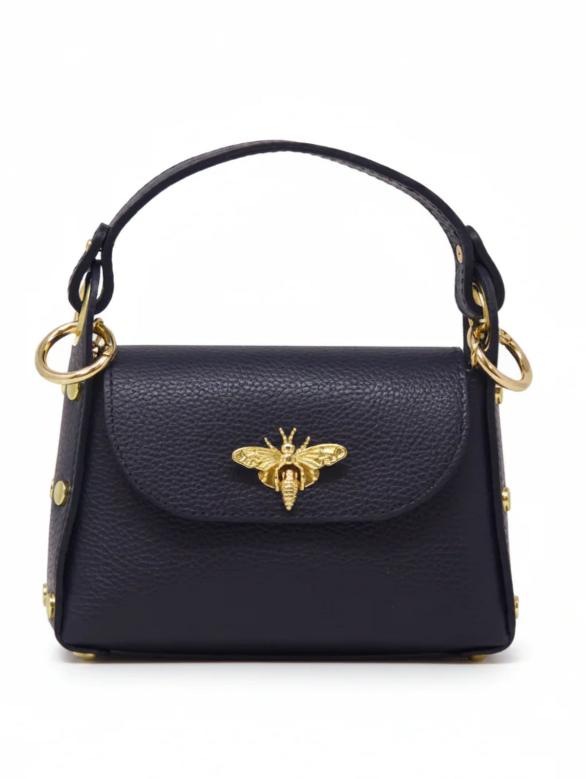Genuine Italian Leather Bumblebee Mini Bag