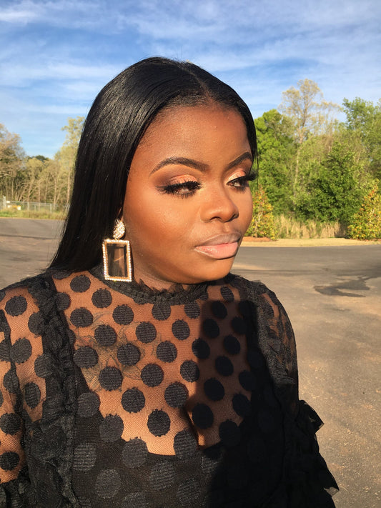 Champagne earrings