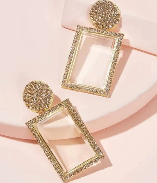 Champagne earrings