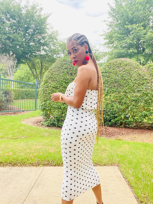 Admire Me Polka Dot Tube Dress