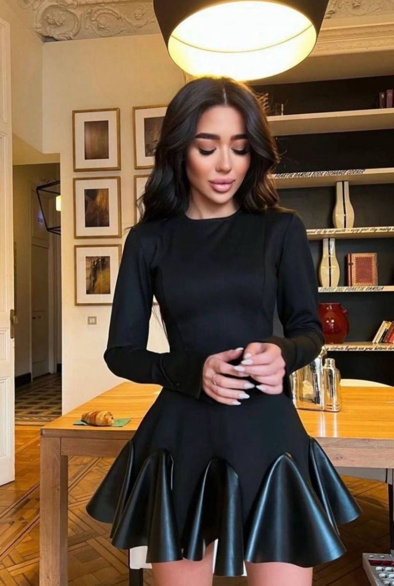 Lexi Vegan Leather Dress – Belle Mone' Boutique