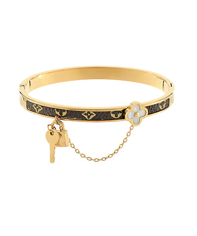 Belle Mone Clover & Key Couture Bangle