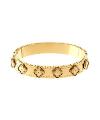 Golden Clover Bangle