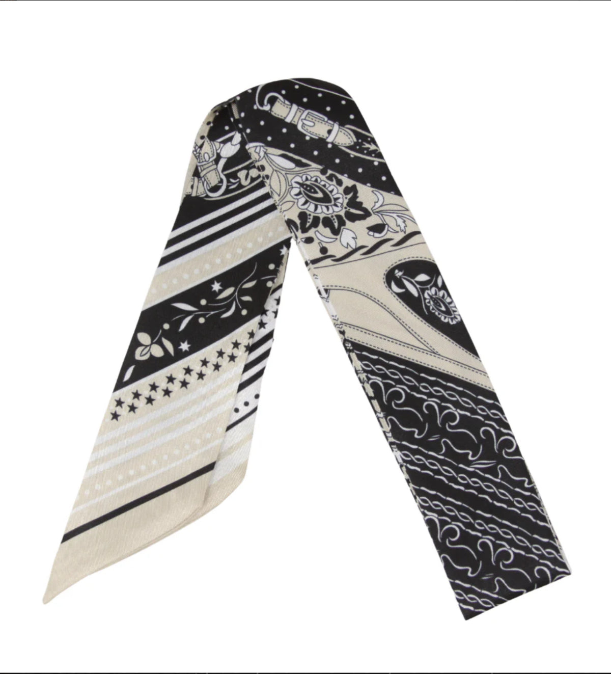 Saddle Equestrian Skinny Scarf for Bags